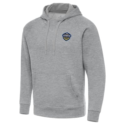  El Paso Locomotive FC Antigua Victory Raglan Pullover Hoodie - Heather Gray